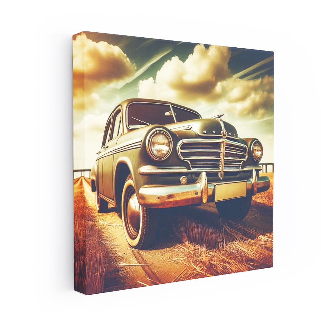 Vintage Dodge on Rustic Roads - Classic Style & Charm