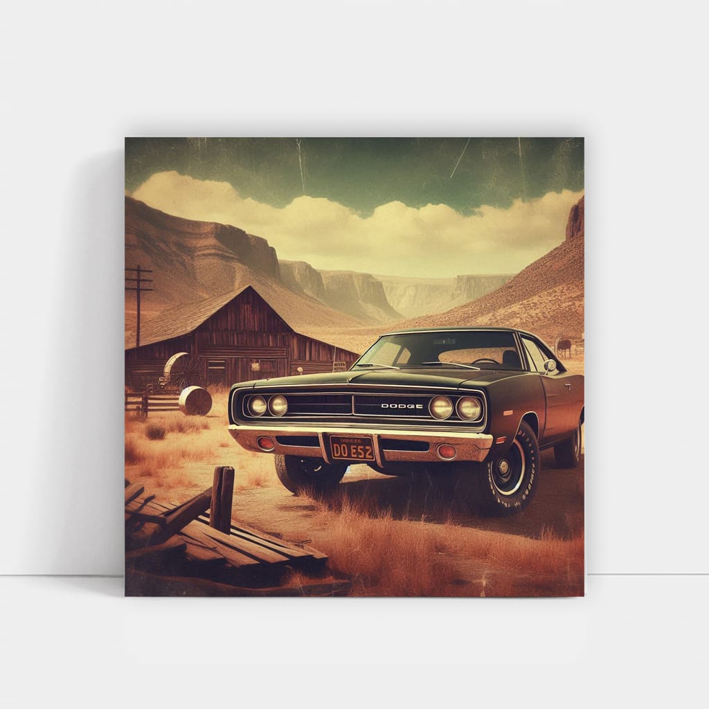 Vintage Dodge in Retro Valley - Classic Elegance