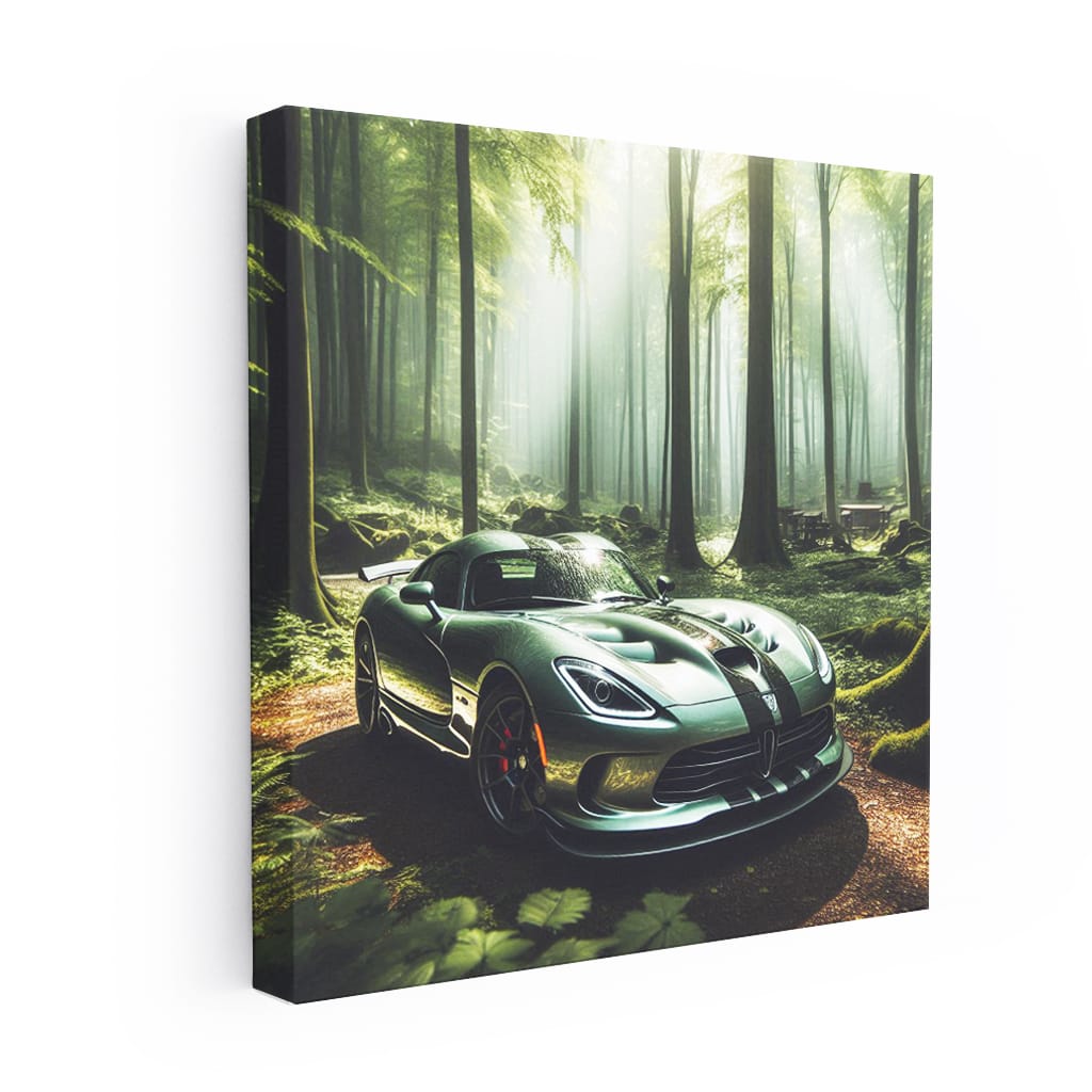 Dodge Viper in Forest - Unleash Beast's Power