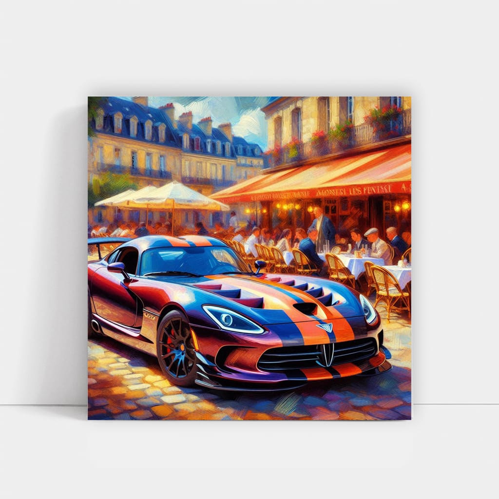 Dodge Viper Art: Impressionism & Power in Motion