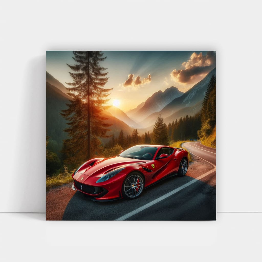 Ferrari 812 Superfast on Mountain Road - Pure Adrenaline