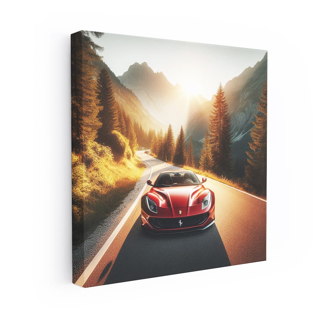 Ferrari 812 Superfast on Mountain Drive - Unleash Power