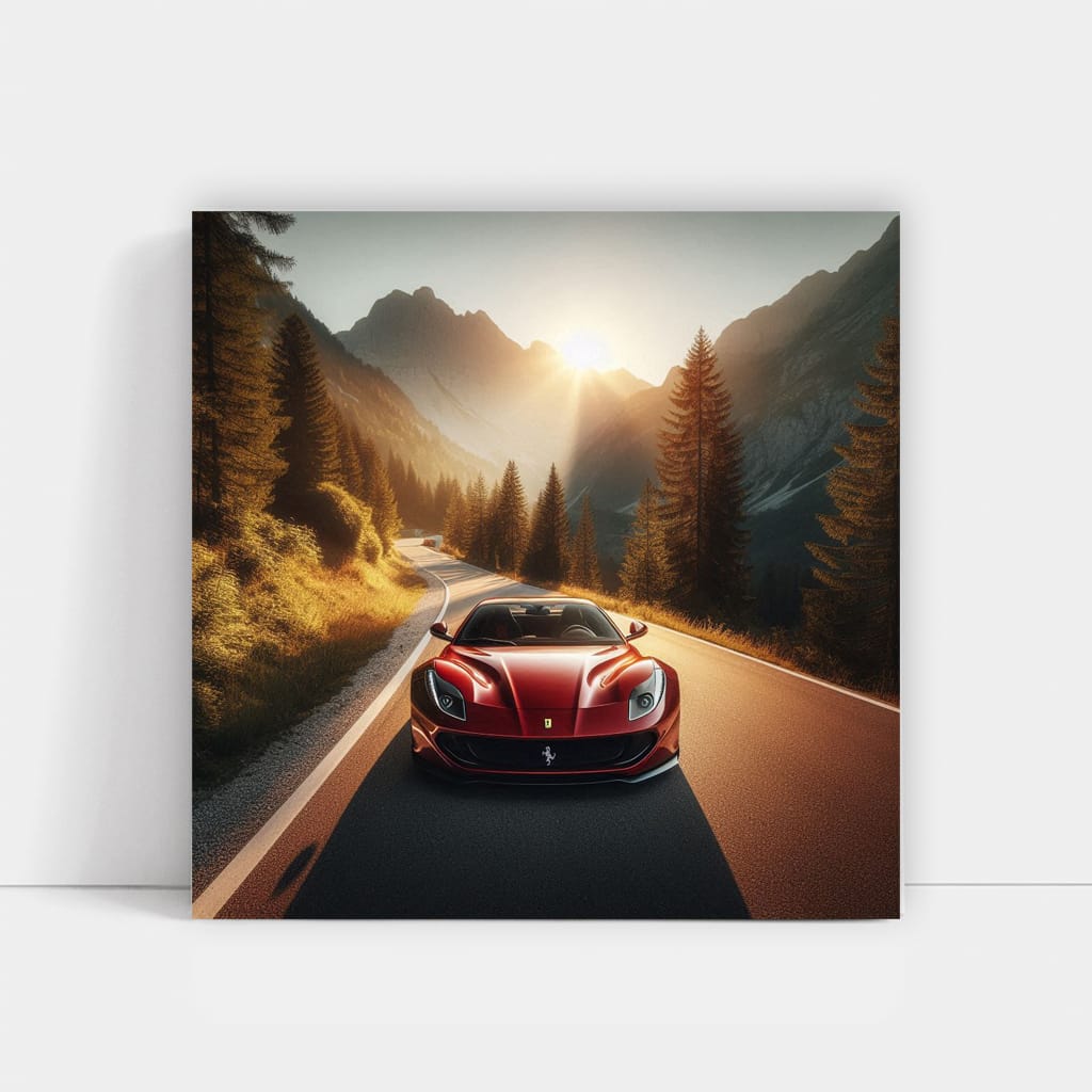 Ferrari 812 Superfast on Mountain Drive - Unleash Power