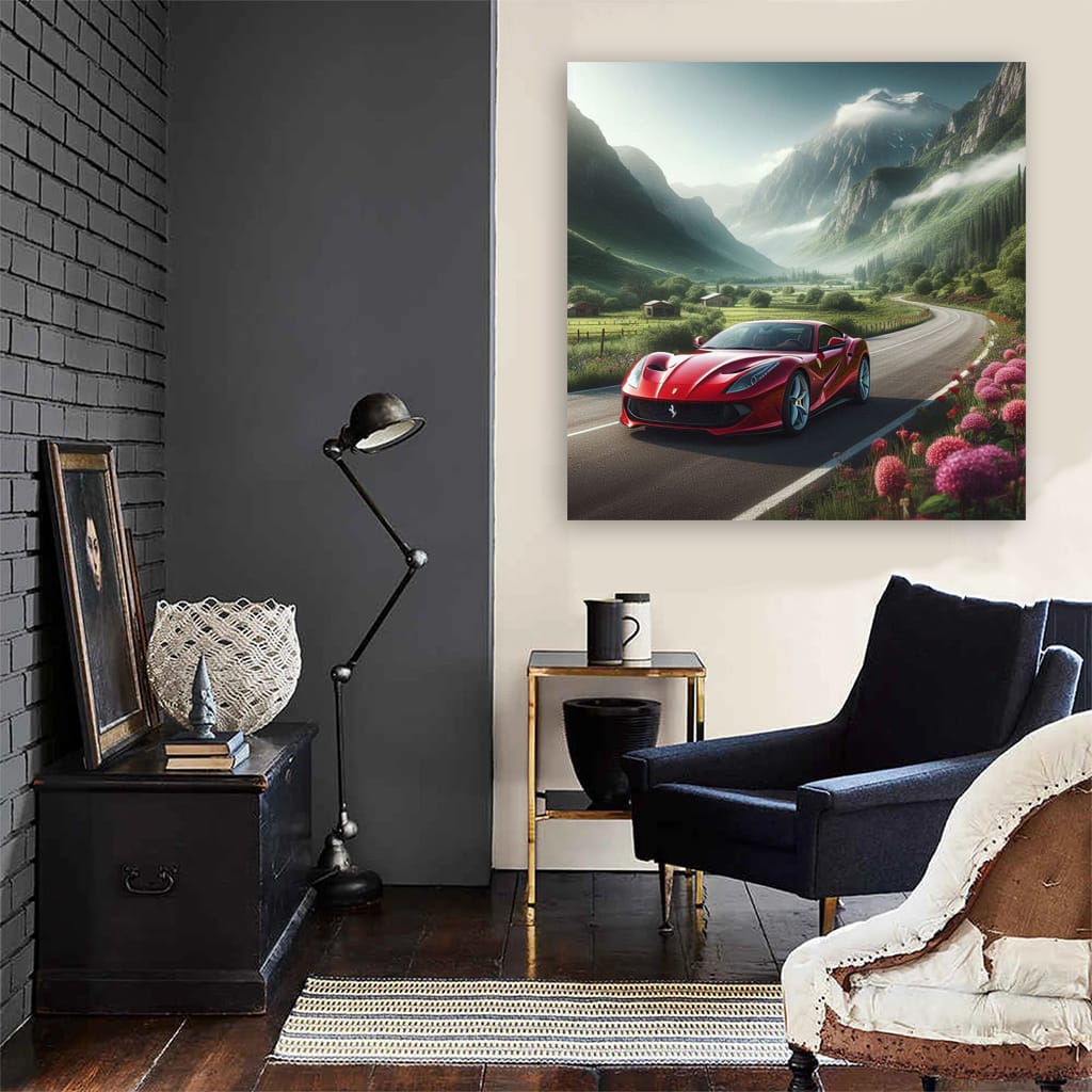 Ferrari 812 Superfast in Valley - Power and Elegance