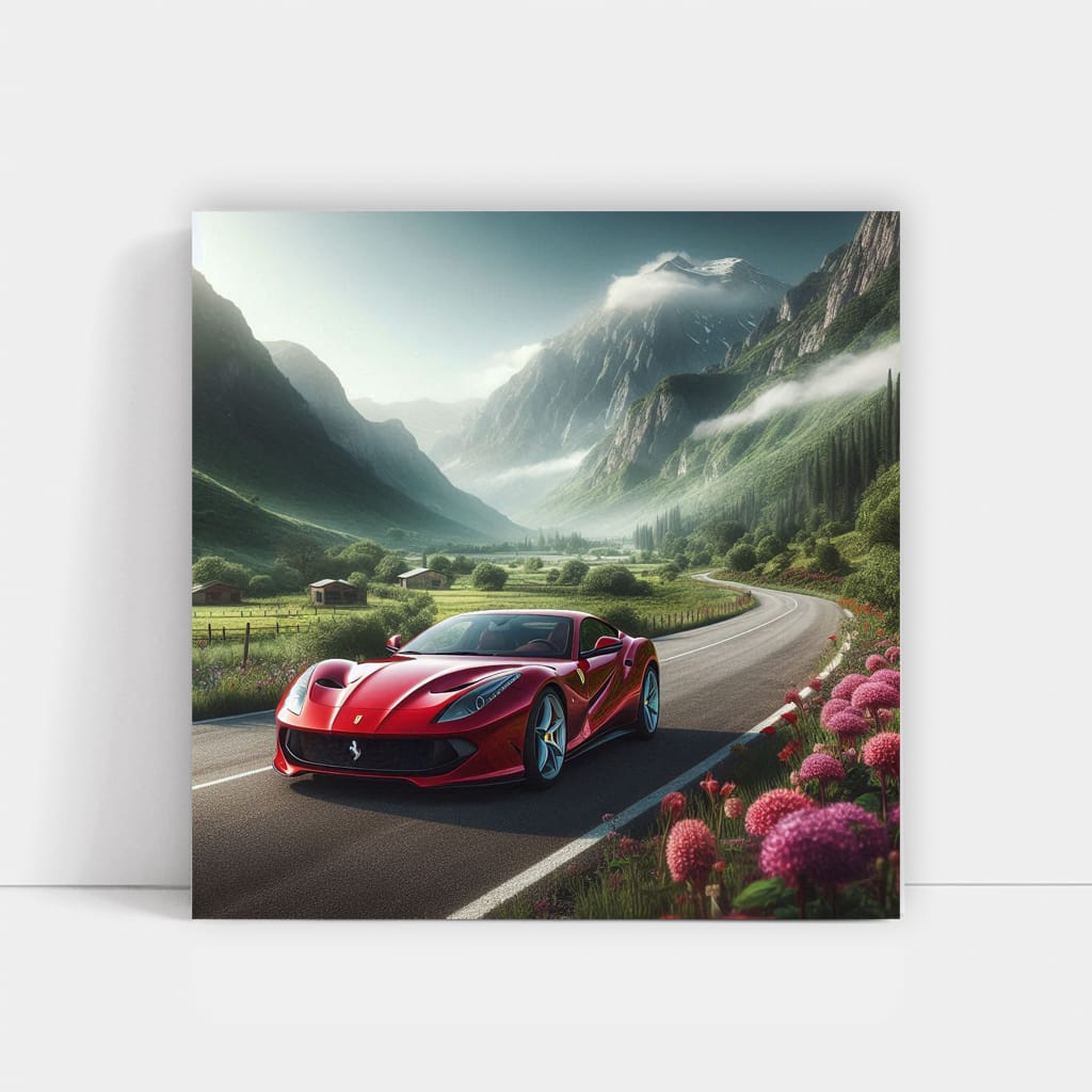 Ferrari 812 Superfast in Valley - Power and Elegance