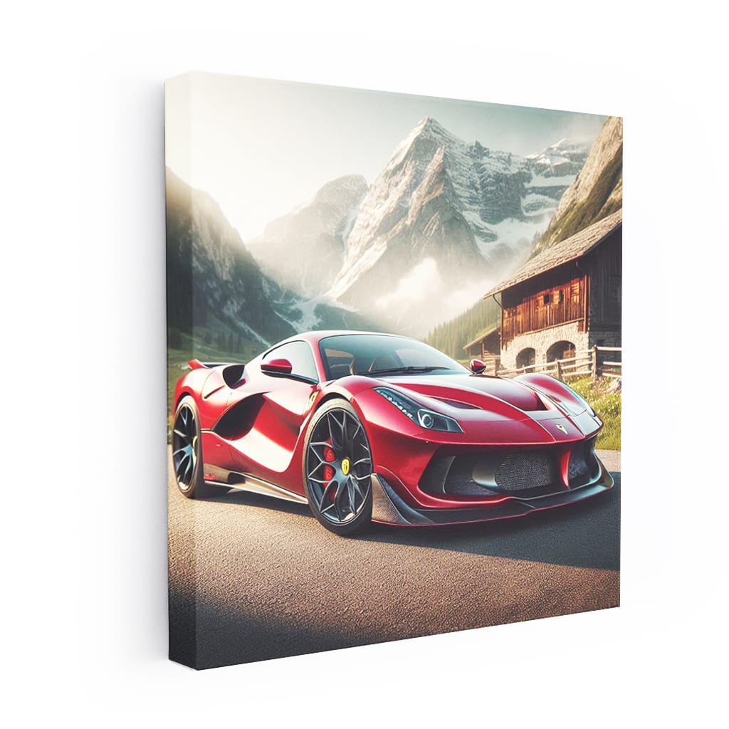 Ferrari F8 Tributo on Mountain Road - Power and Prestige