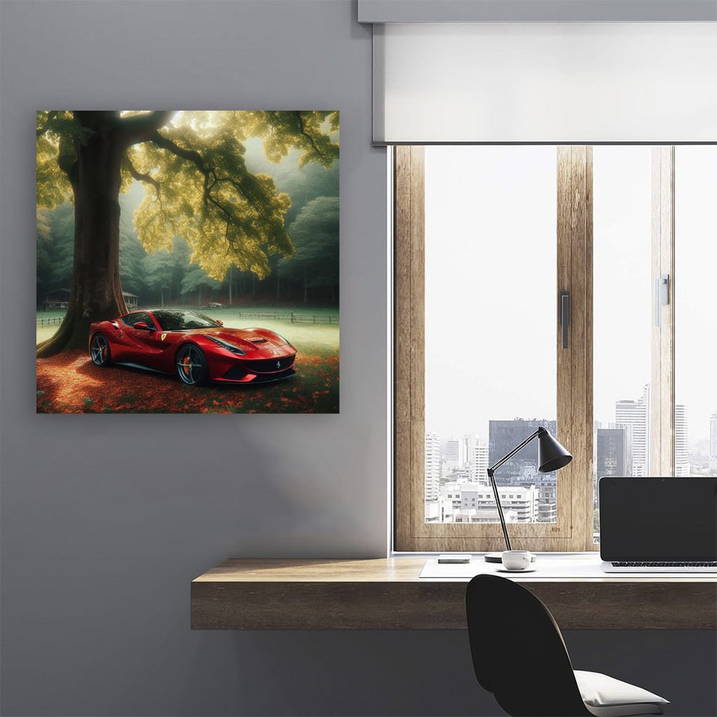 Ferrari Roma in Forest - Elegance Meets Performance