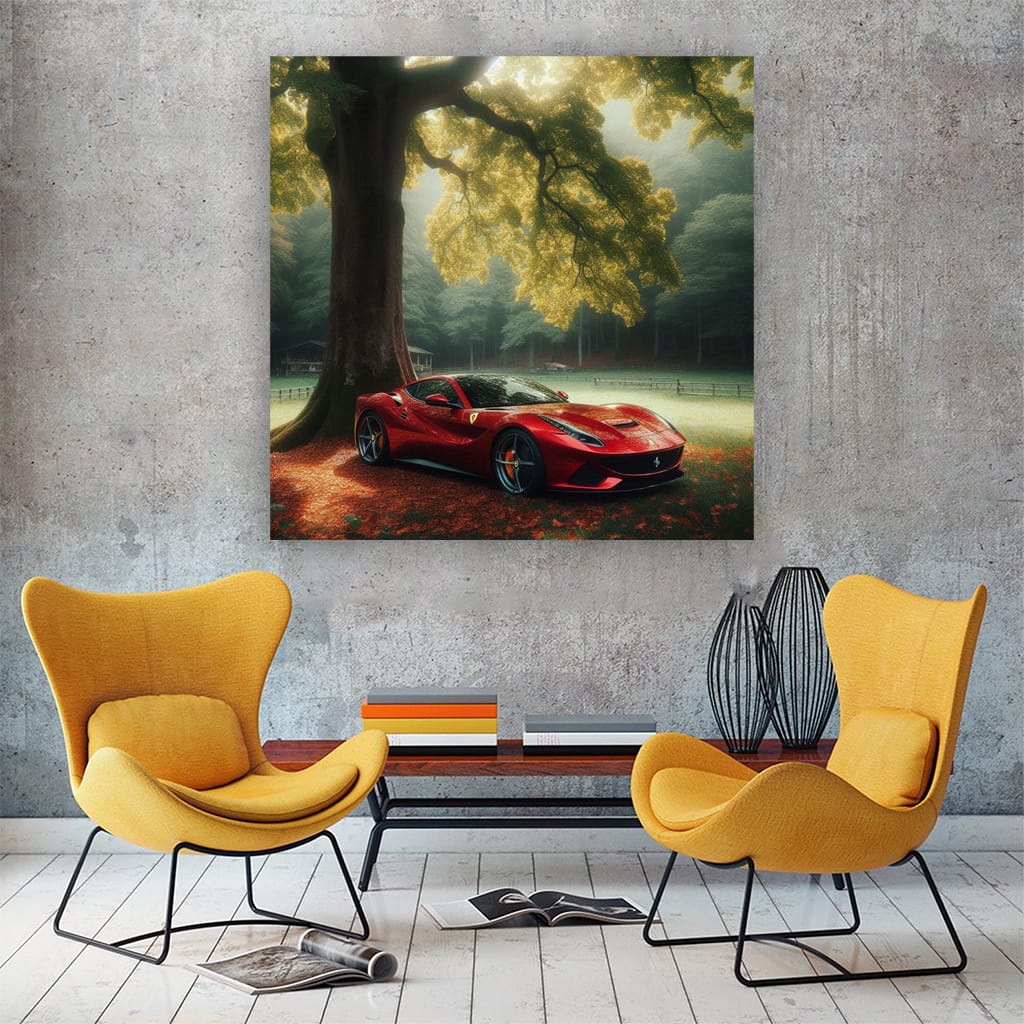 Ferrari Roma in Forest - Elegance Meets Performance