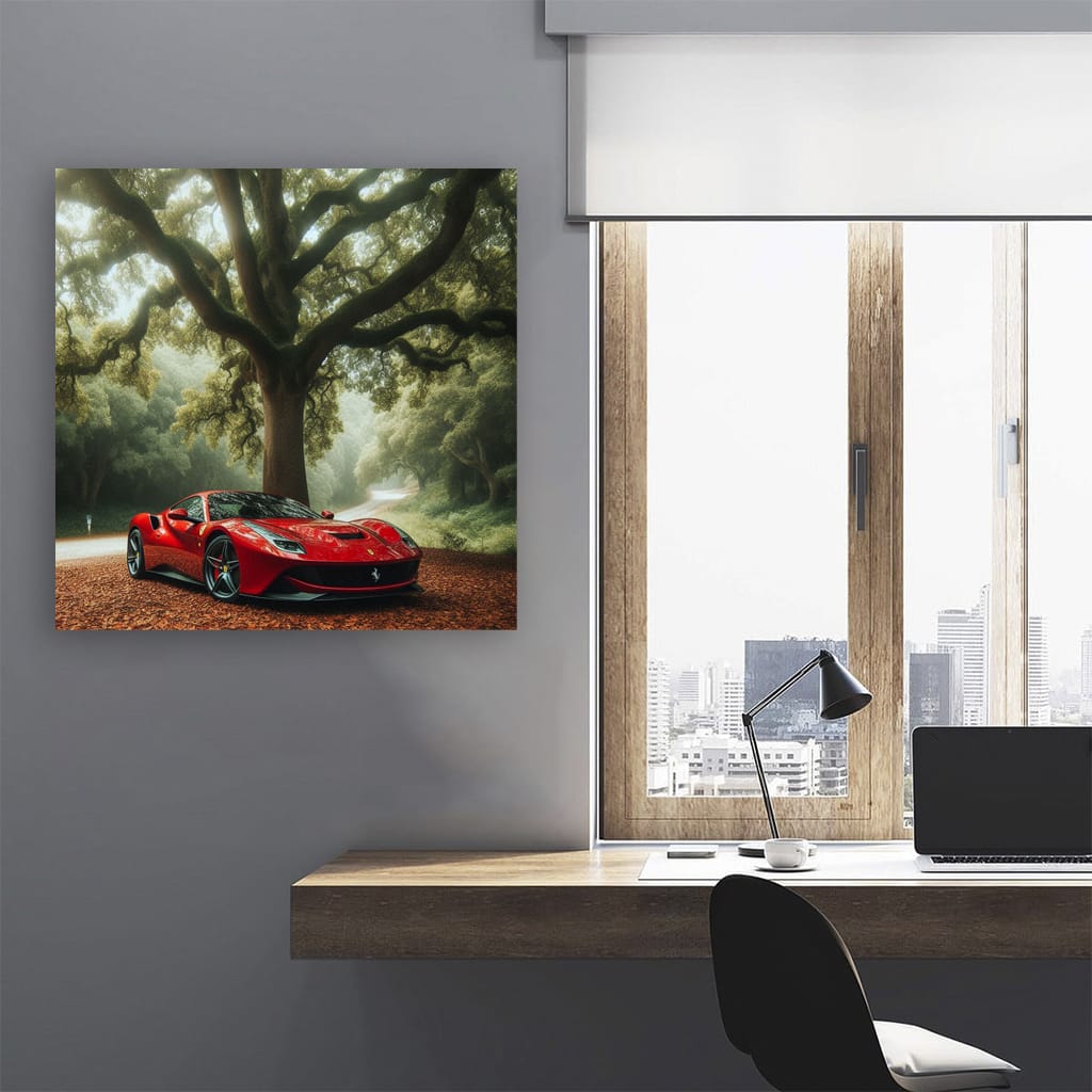 Ferrari Roma in Forest - Elegance Meets Performance