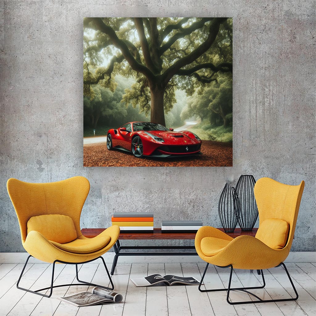 Ferrari Roma in Forest - Elegance Meets Performance
