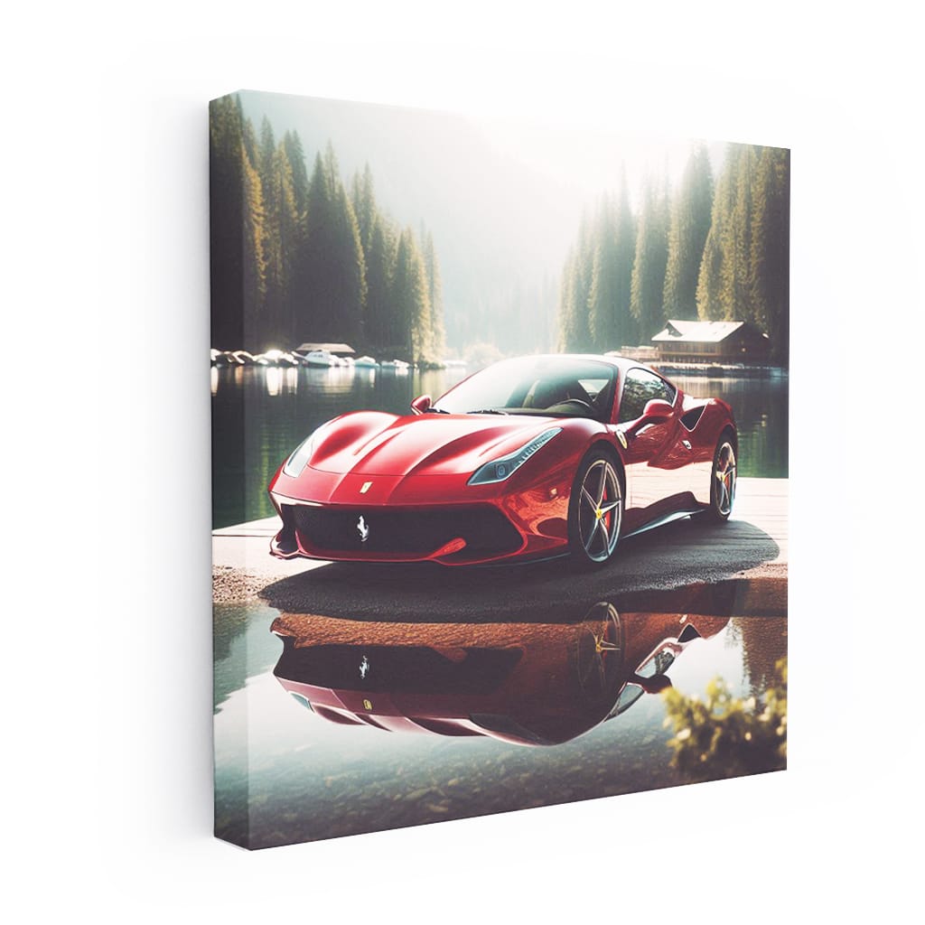 Ferrari Roma by Lake - Elegance in Motion