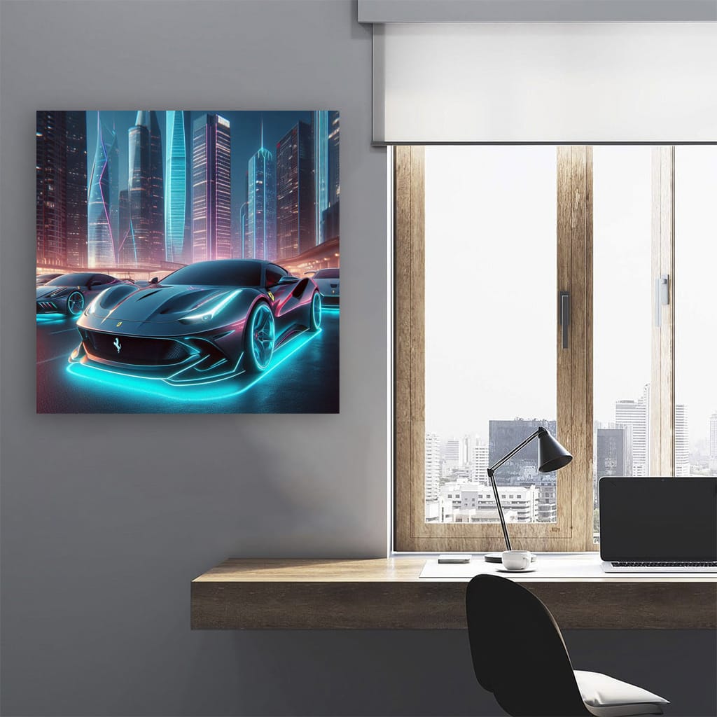 Neon Ferrari Roma - Elegance Meets Performance