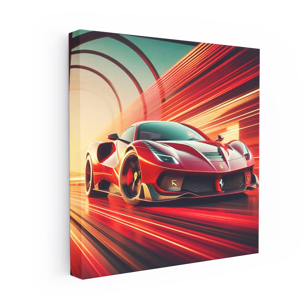 Ferrari SF90 Stradale Abstract - Fusion of Power and Elegance