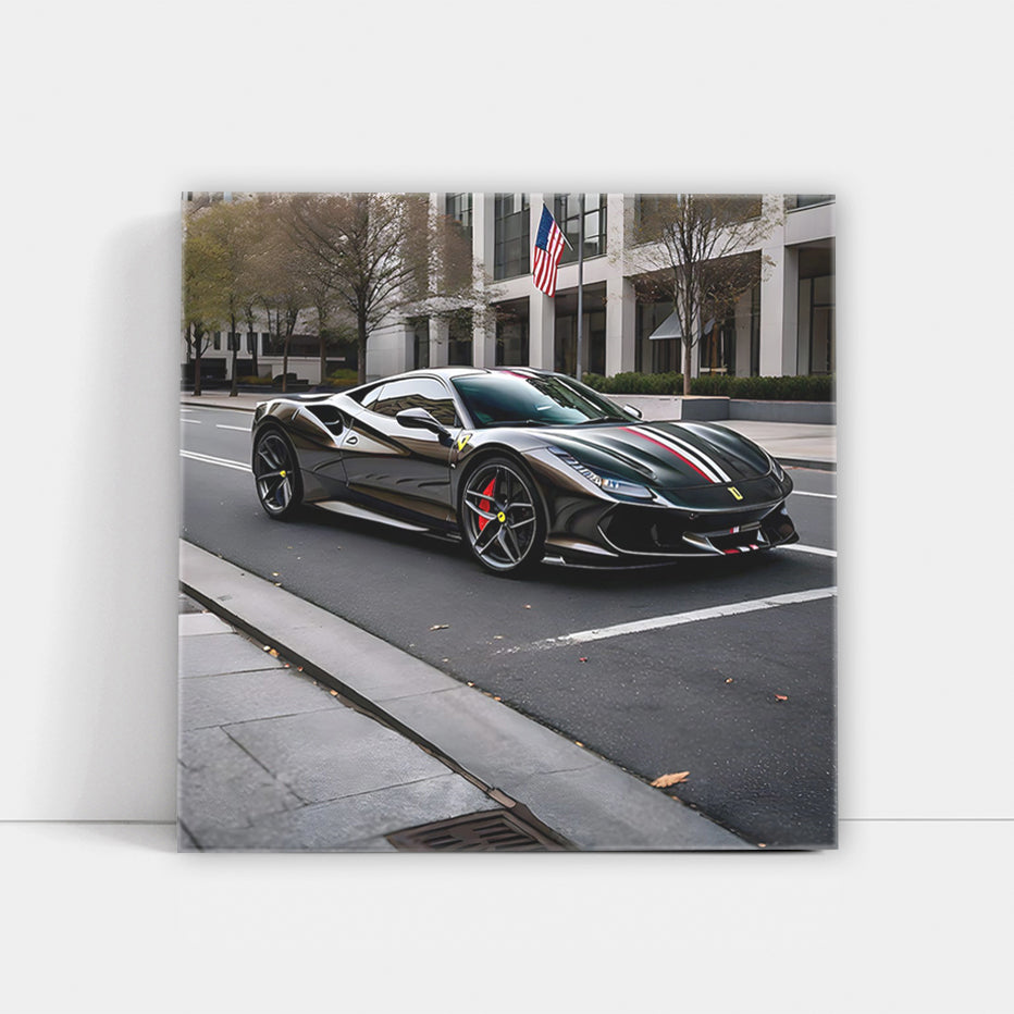 Black Ferrari F8 Tributo in Washington D.C.: Power and Elegance