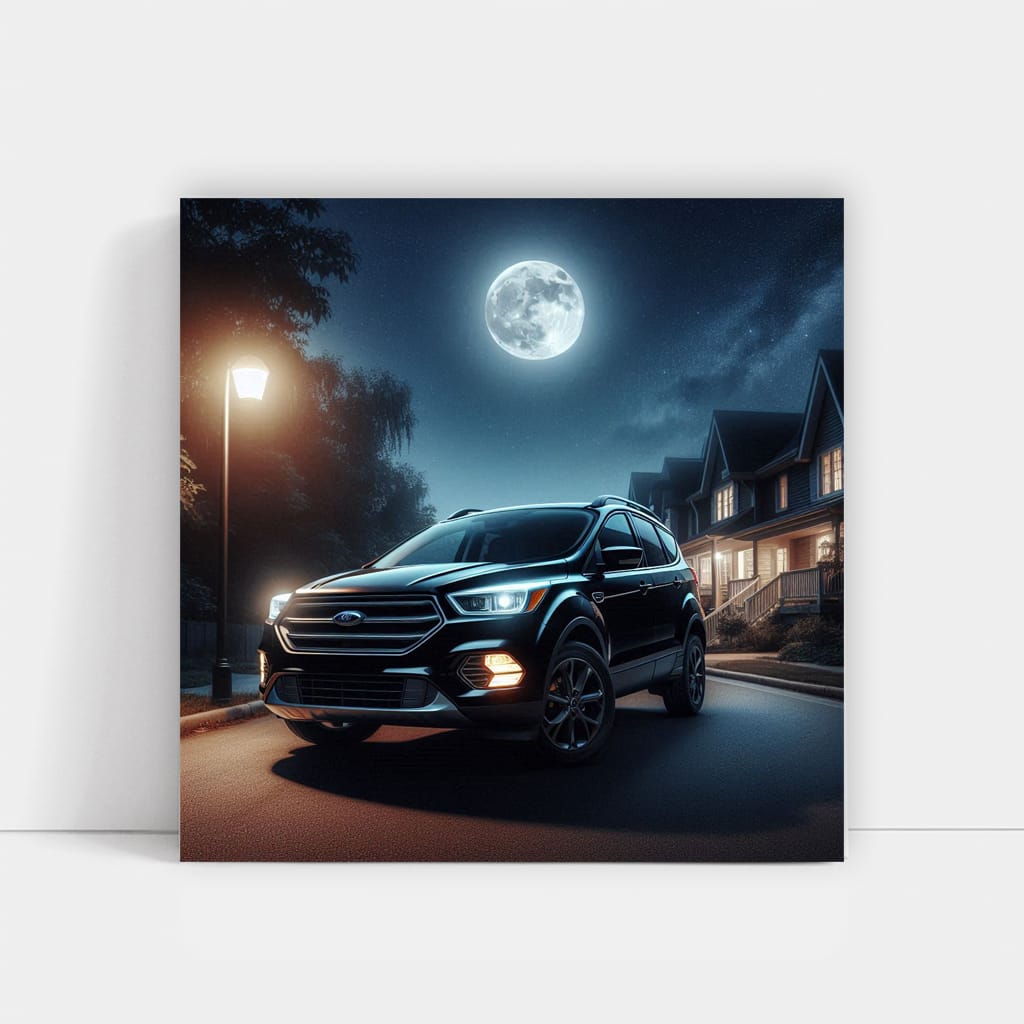 Ford Escape SUV Night Adventure - Sleek and Stylish Ride