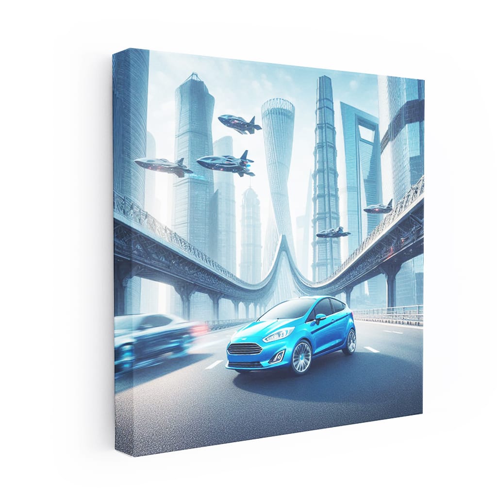 Ford Fiesta on Bridge Highway - Compact Marvel