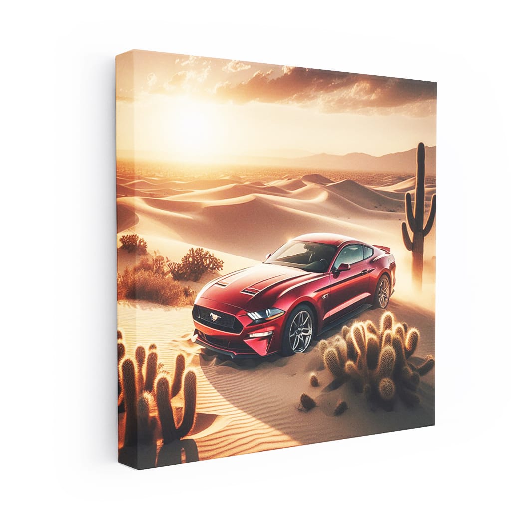 Mustang GT in Desert - Power and Performance Unleashed