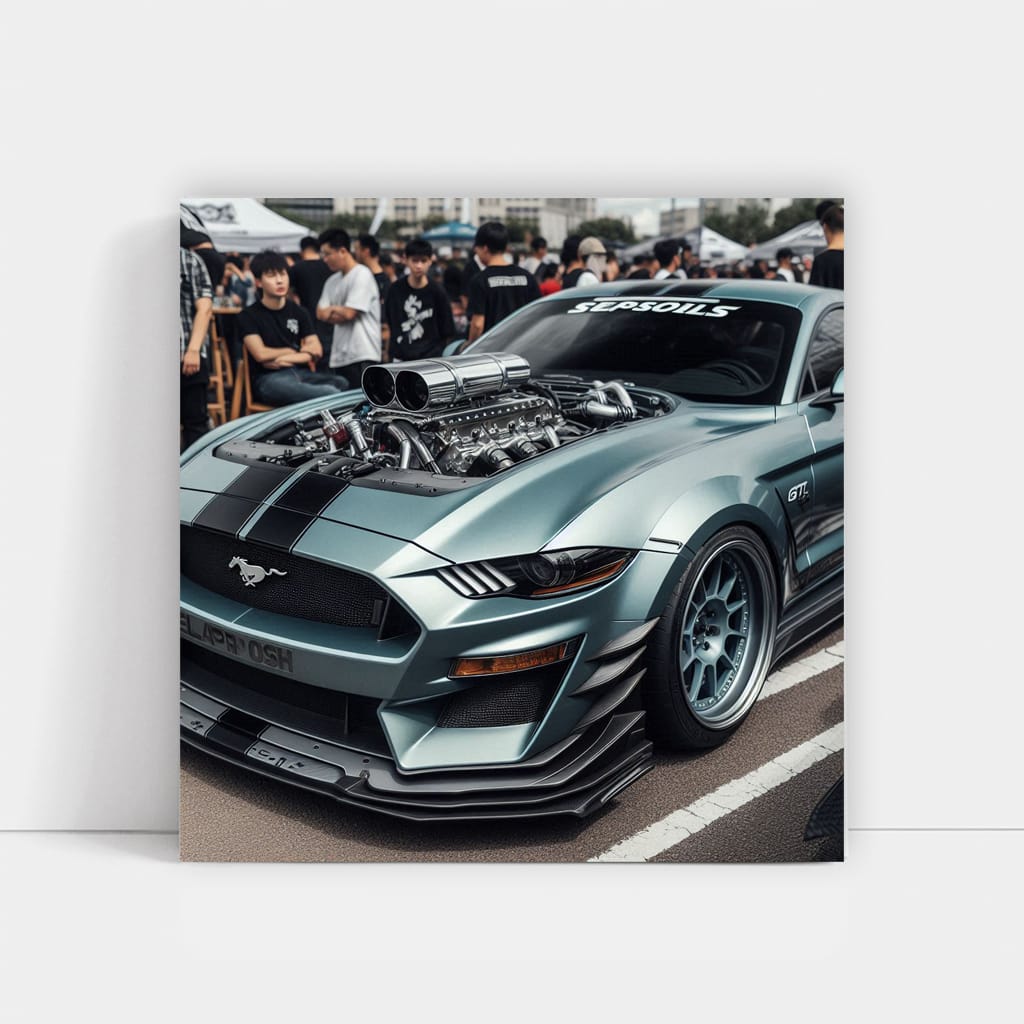 Ford Mustang GT Hood - Power and Performance Icon