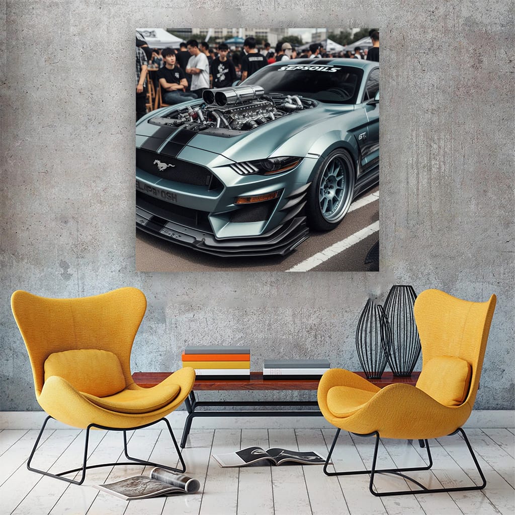 Ford Mustang GT Hood - Power and Performance Icon