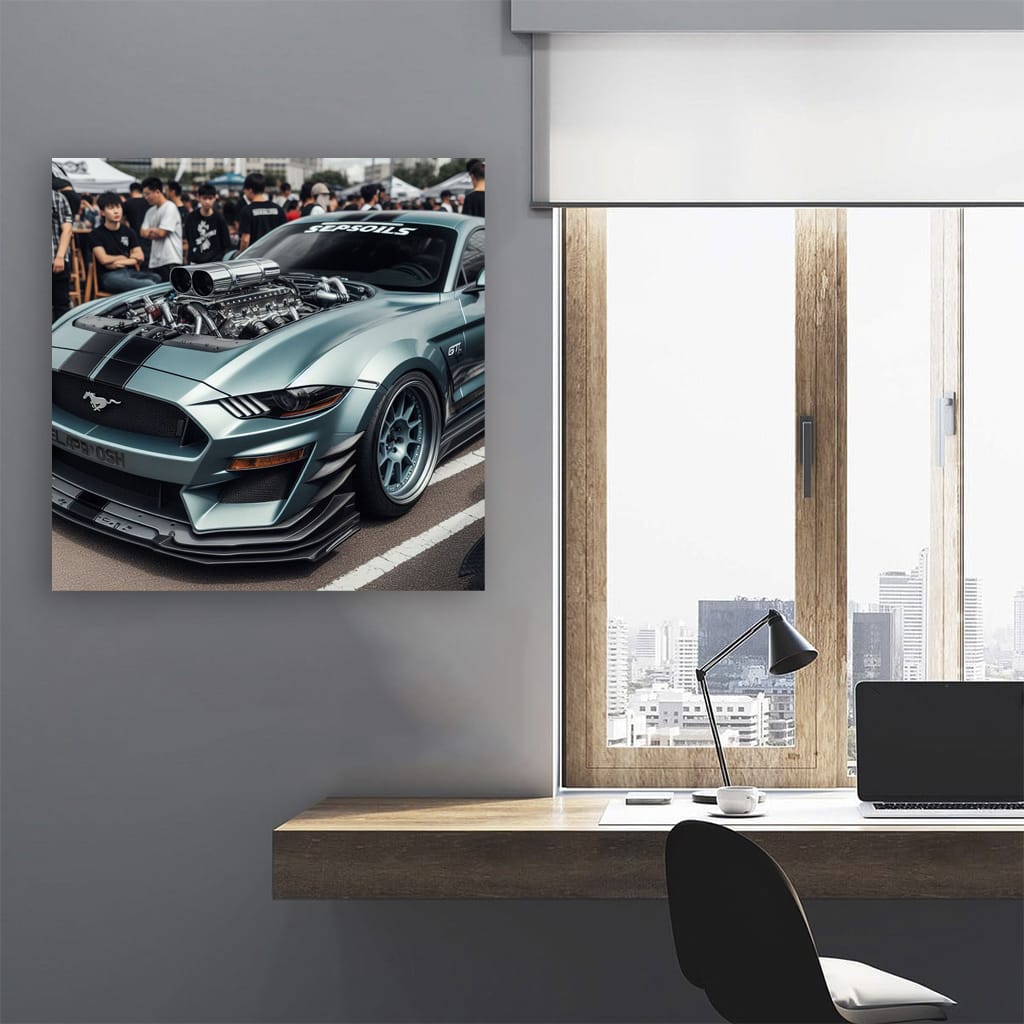 Ford Mustang GT Hood - Power and Performance Icon
