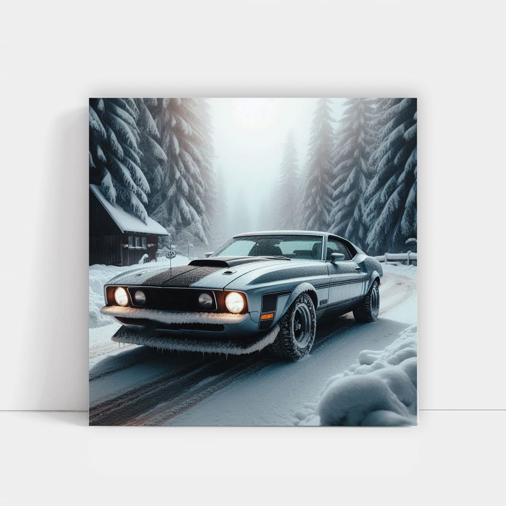 Ford Mustang Mach 1 in Winter - Power Meets Elegance