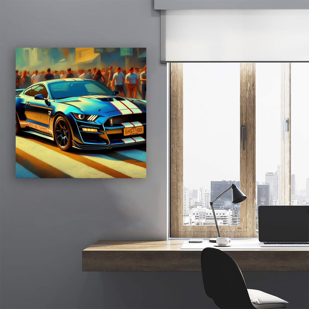 Impressionistic Ford Mustang Shelby GT500: Power & Elegance