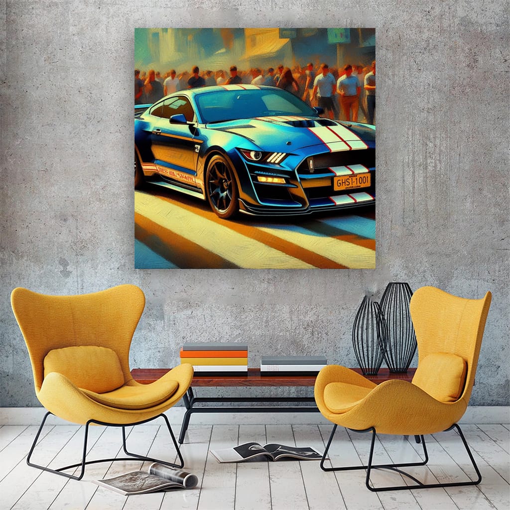 Impressionistic Ford Mustang Shelby GT500: Power & Elegance