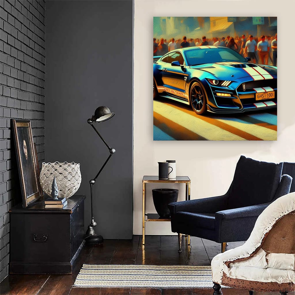 Impressionistic Ford Mustang Shelby GT500: Power & Elegance