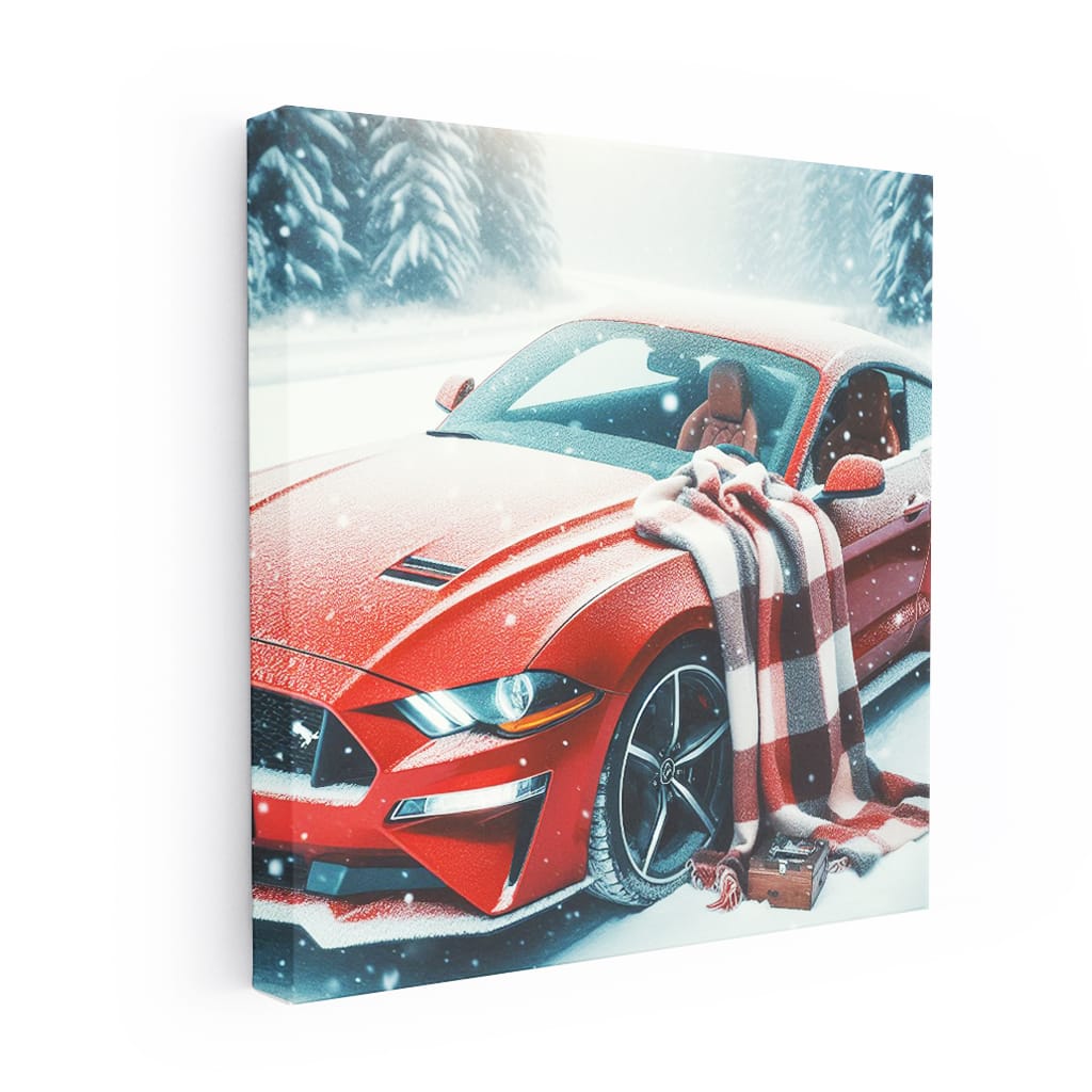 Ford Mustang in Winter Wonderland - Power and Elegance