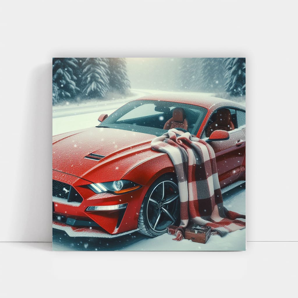 Ford Mustang in Winter Wonderland - Power and Elegance