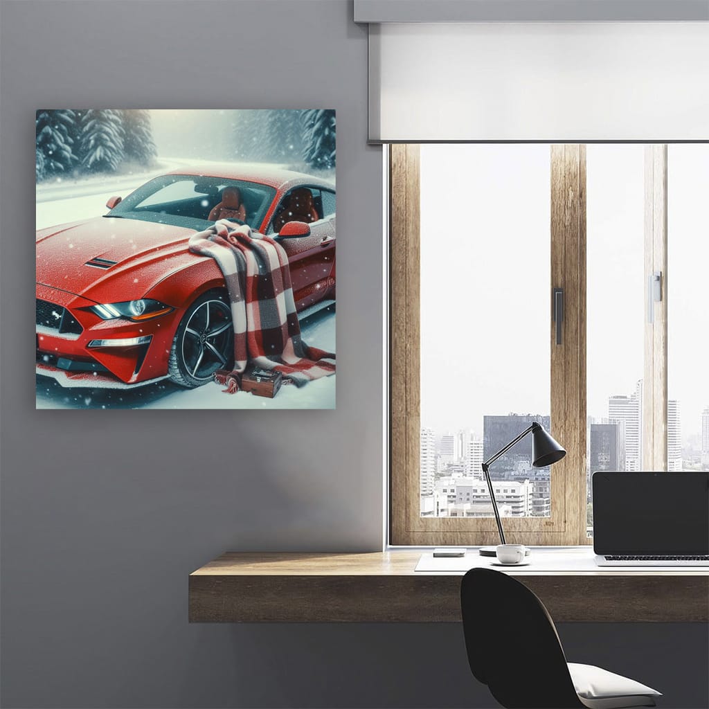 Ford Mustang in Winter Wonderland - Power and Elegance