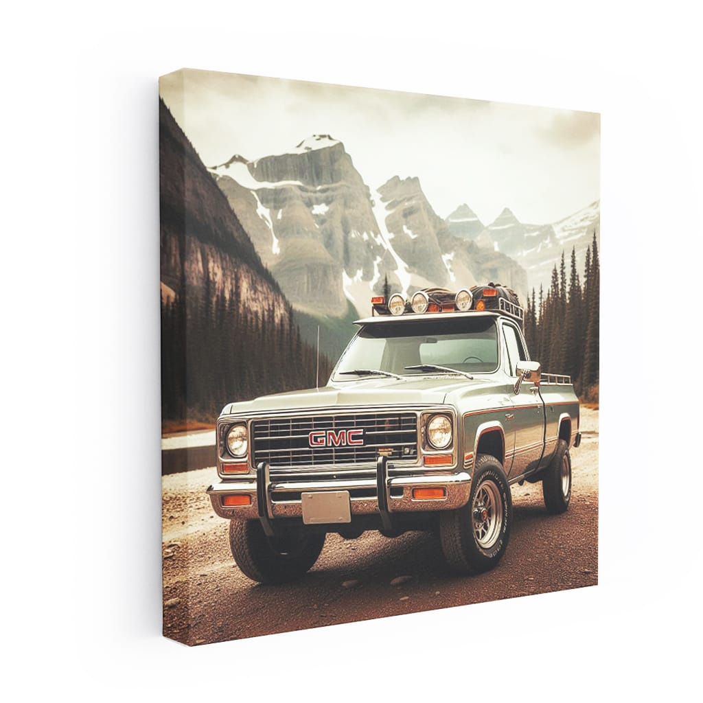 Retro GMC Mountain Classic - Vintage Adventure Spirit