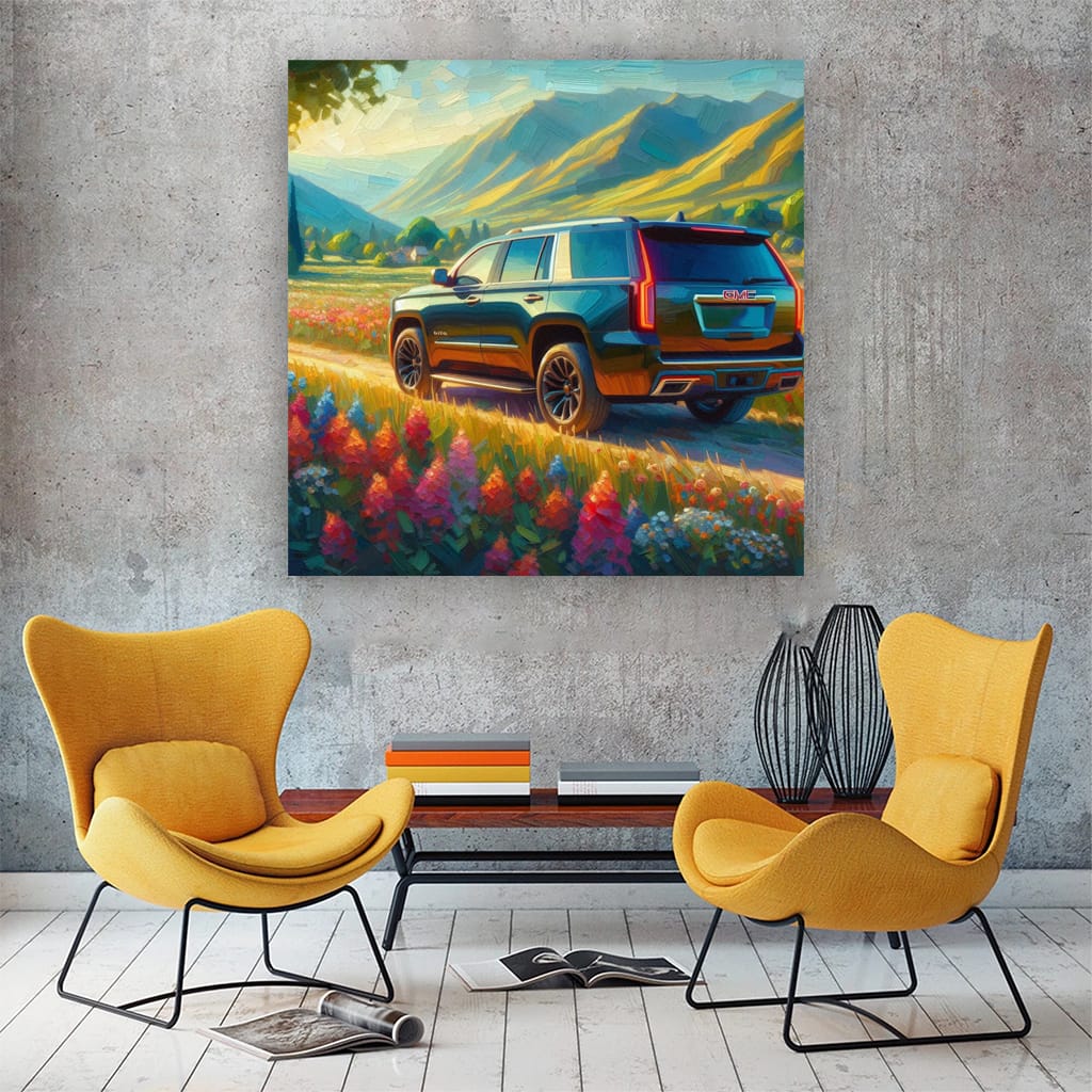 GMC Yukon in Impressionist Style - Bold and Timeless