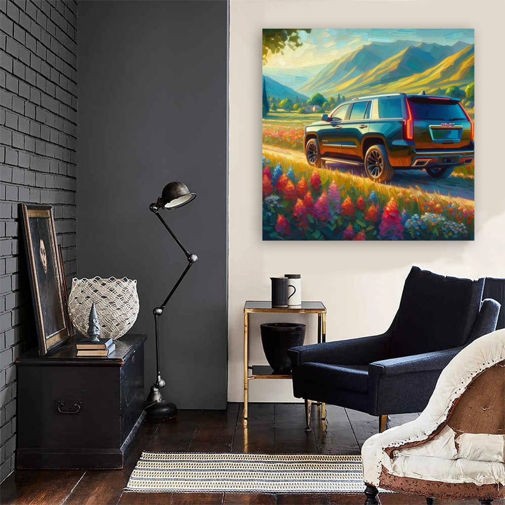 GMC Yukon in Impressionist Style - Bold and Timeless