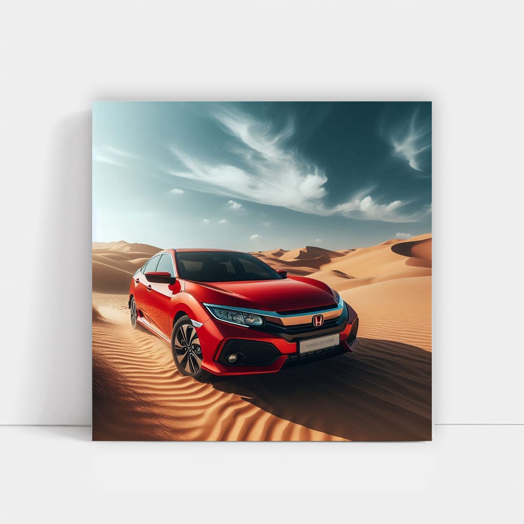 Honda Civic in Desert - Reliable and Durable Compact Car
