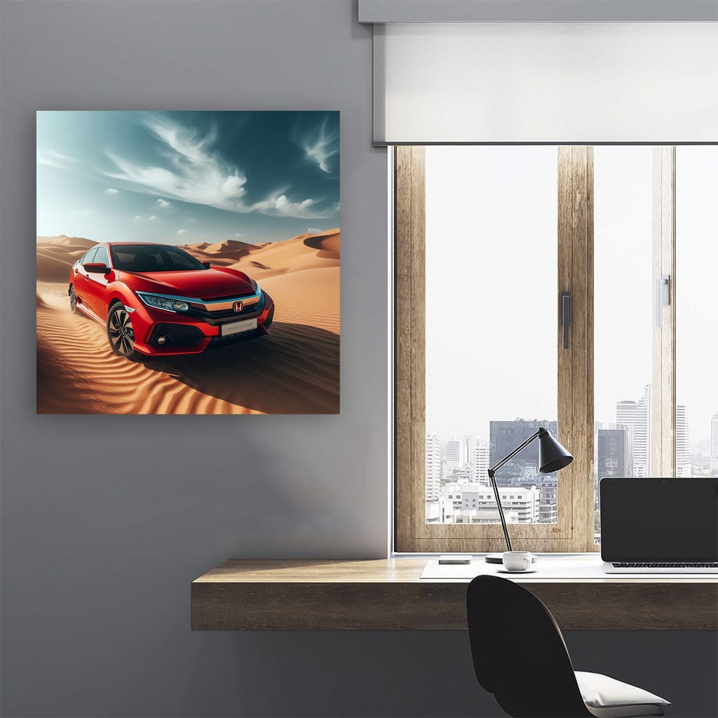 Honda Civic in Desert - Reliable and Durable Compact Car