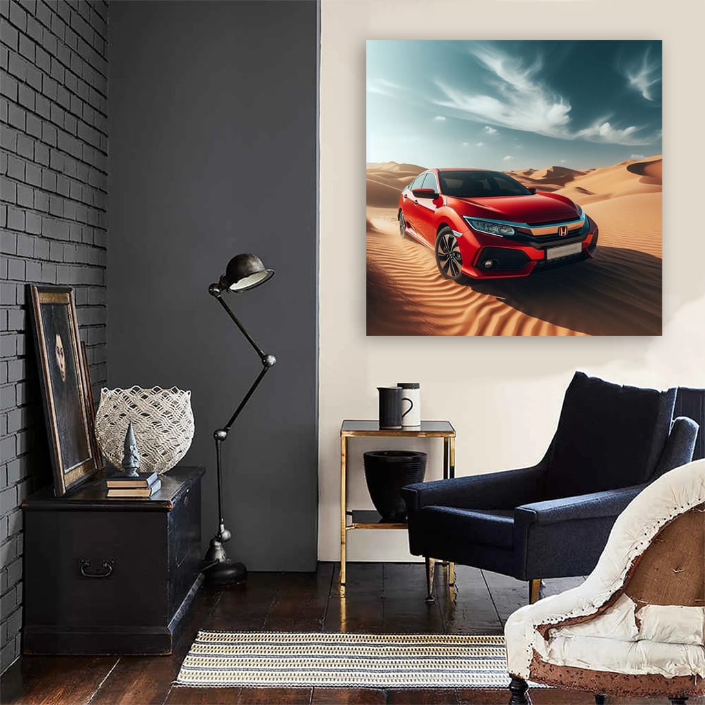 Honda Civic in Desert - Reliable and Durable Compact Car