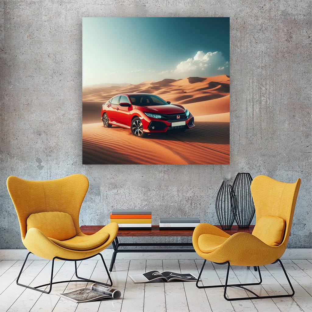 Honda Civic in Desert - Reliable and Stylish Ride