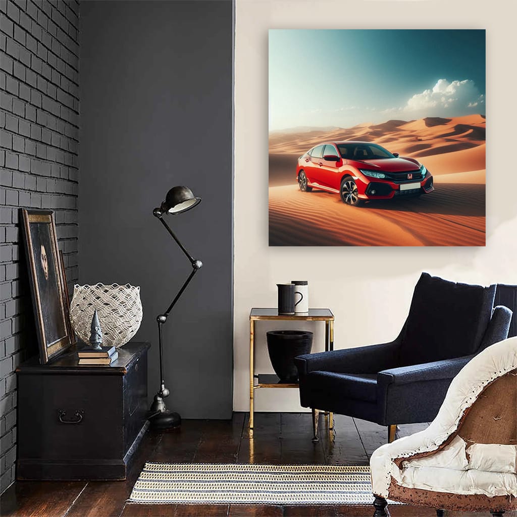 Honda Civic in Desert - Reliable and Stylish Ride