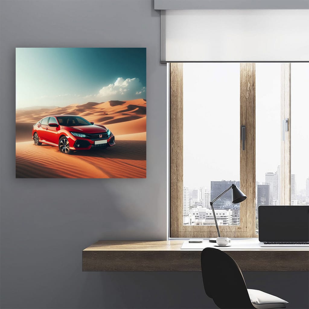 Honda Civic in Desert - Reliable and Stylish Ride