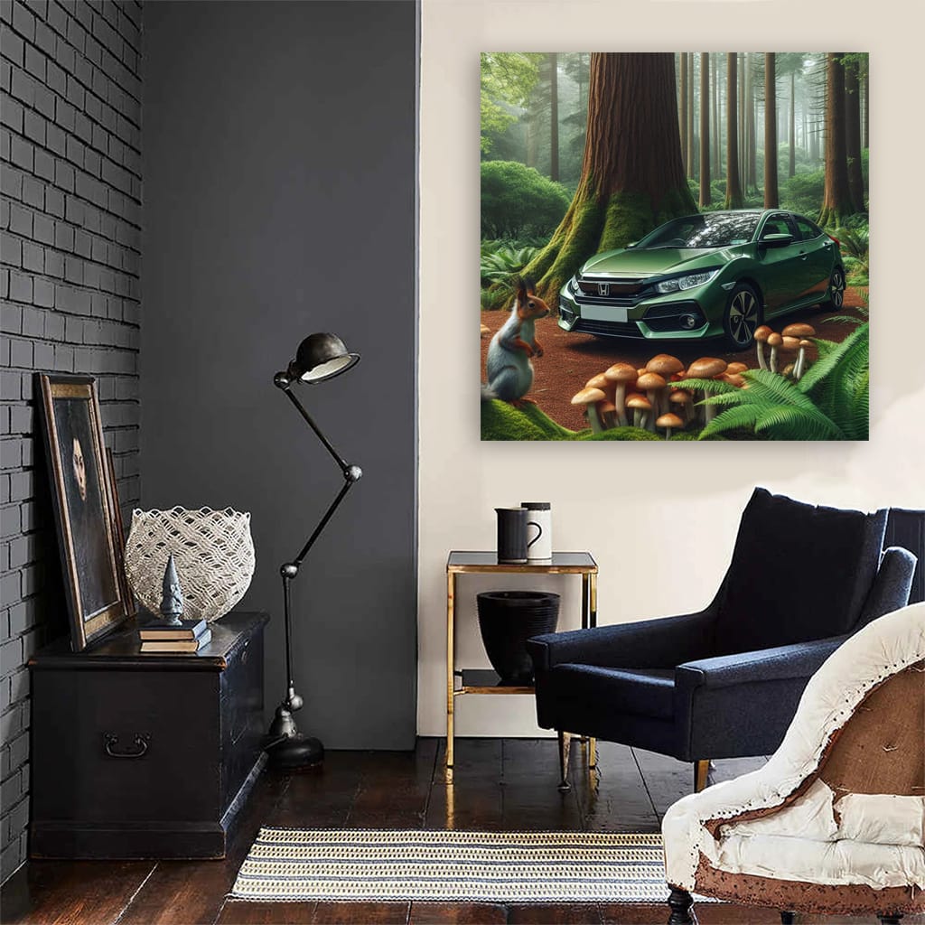 Honda Civic in Forest - Reliable and Eco-Friendly