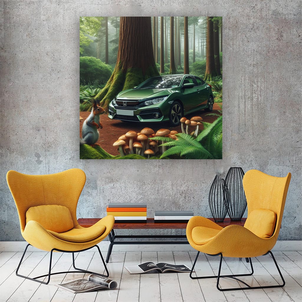 Honda Civic in Forest - Reliable and Eco-Friendly