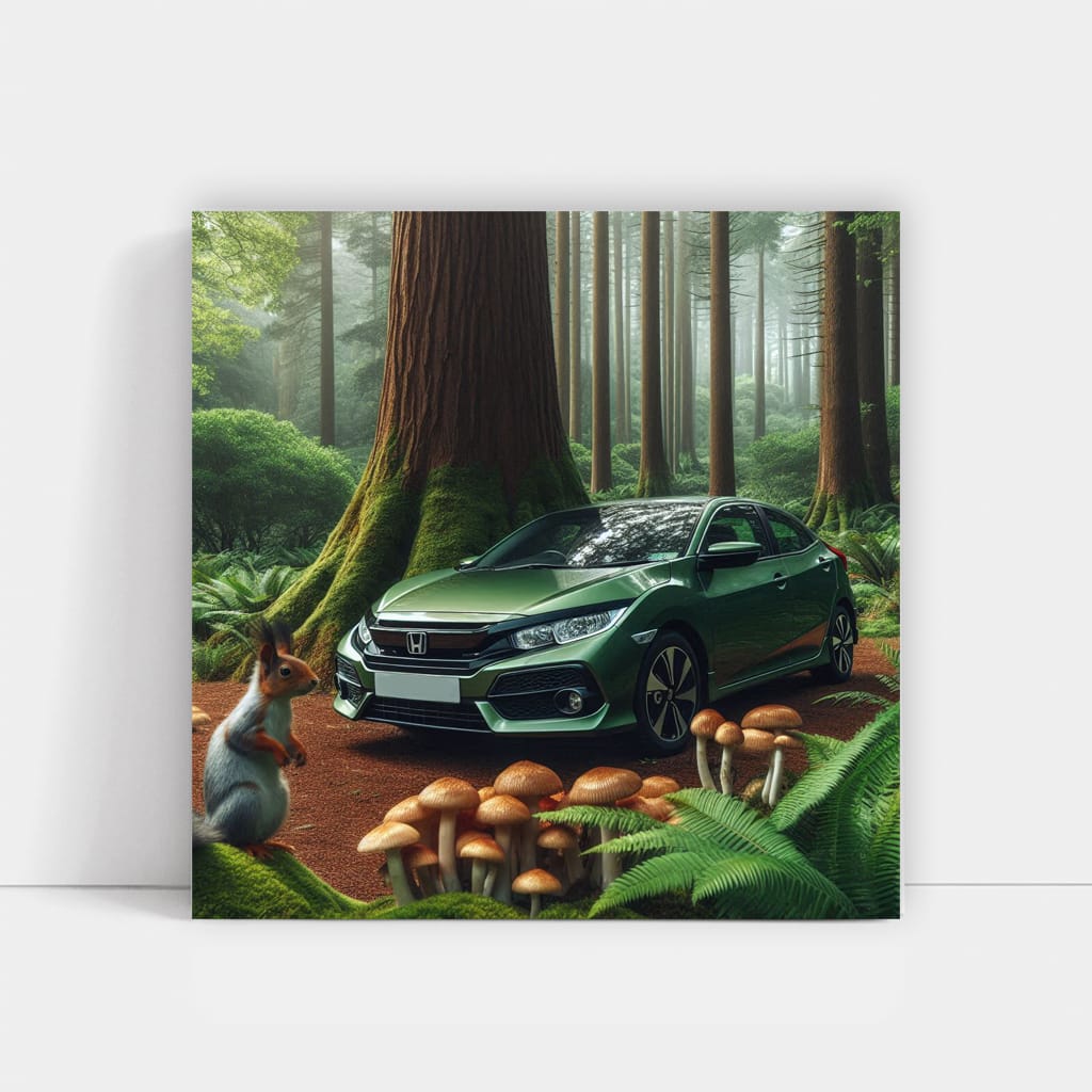 Honda Civic in Forest - Reliable and Eco-Friendly