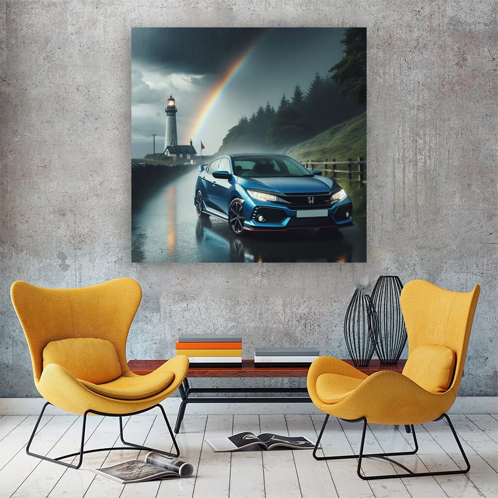 Honda Civic in Rainy Weather - Reliable and Stylish