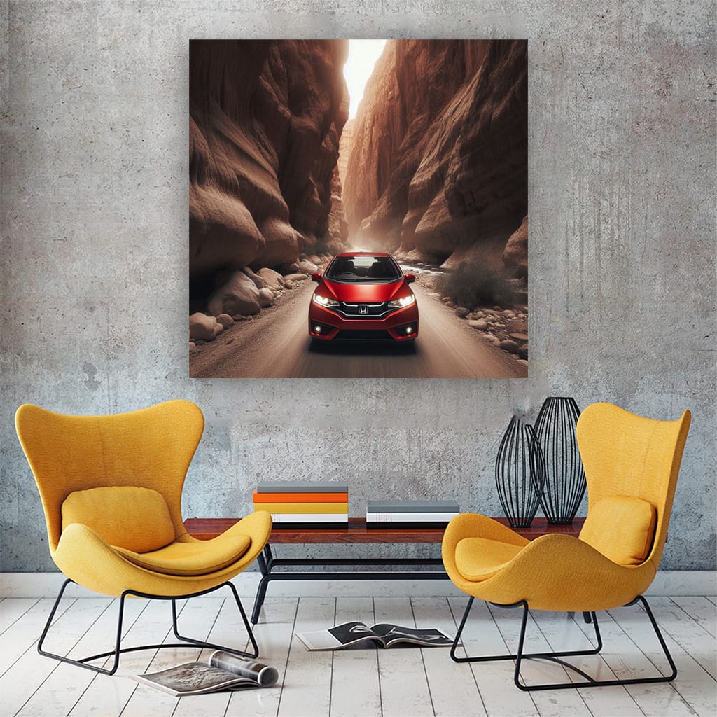 Honda Fit in Canyon - Compact Versatility and Adventure