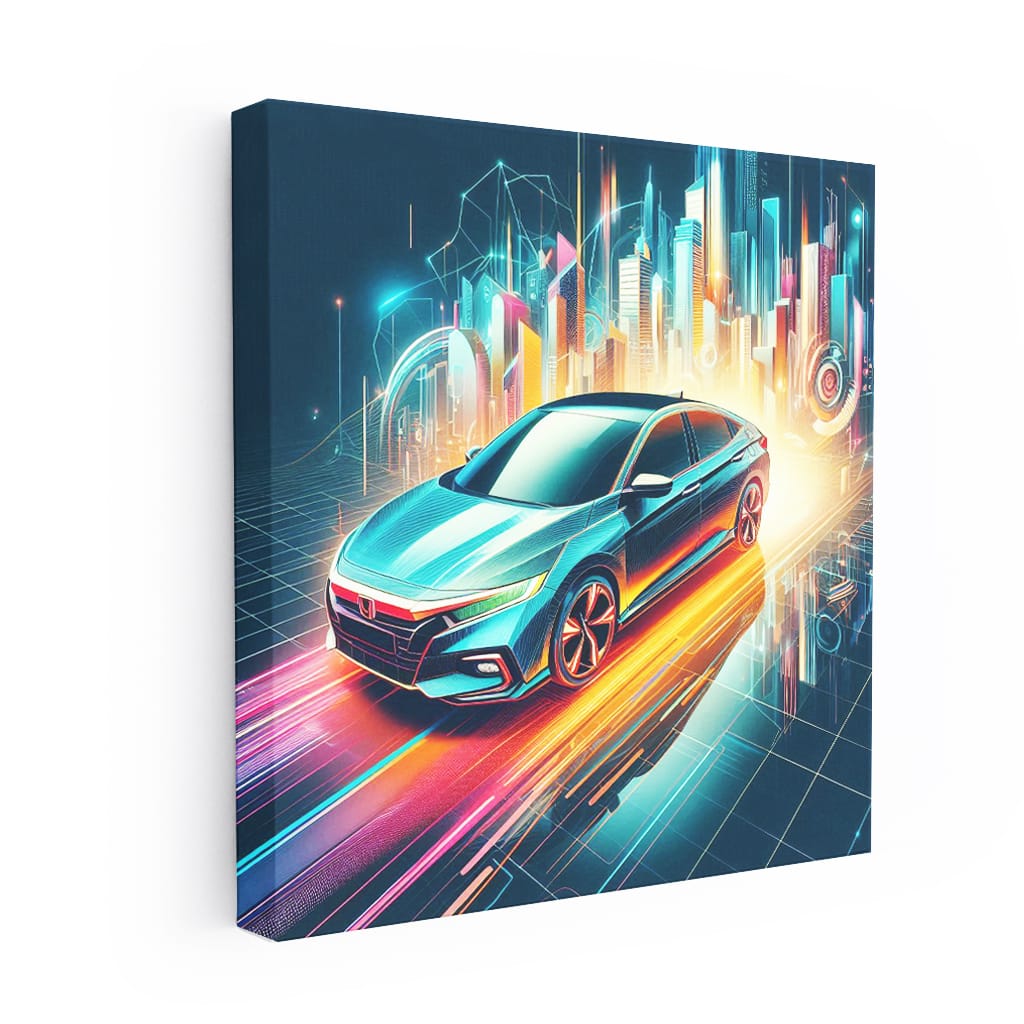 Abstract Honda Insight - Sleek, Efficient Hybrid Design