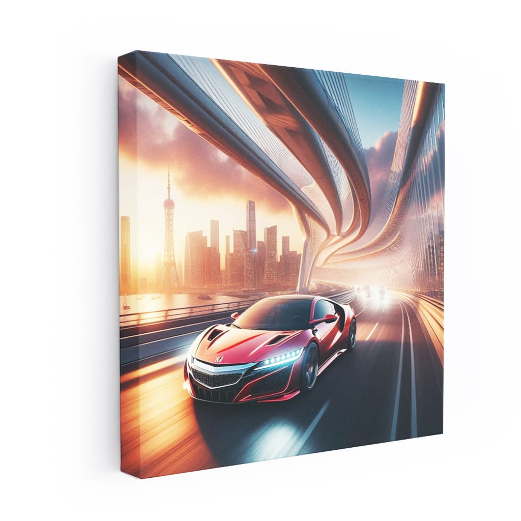 Honda NSX on Bridge - Fusion of Power and Elegance