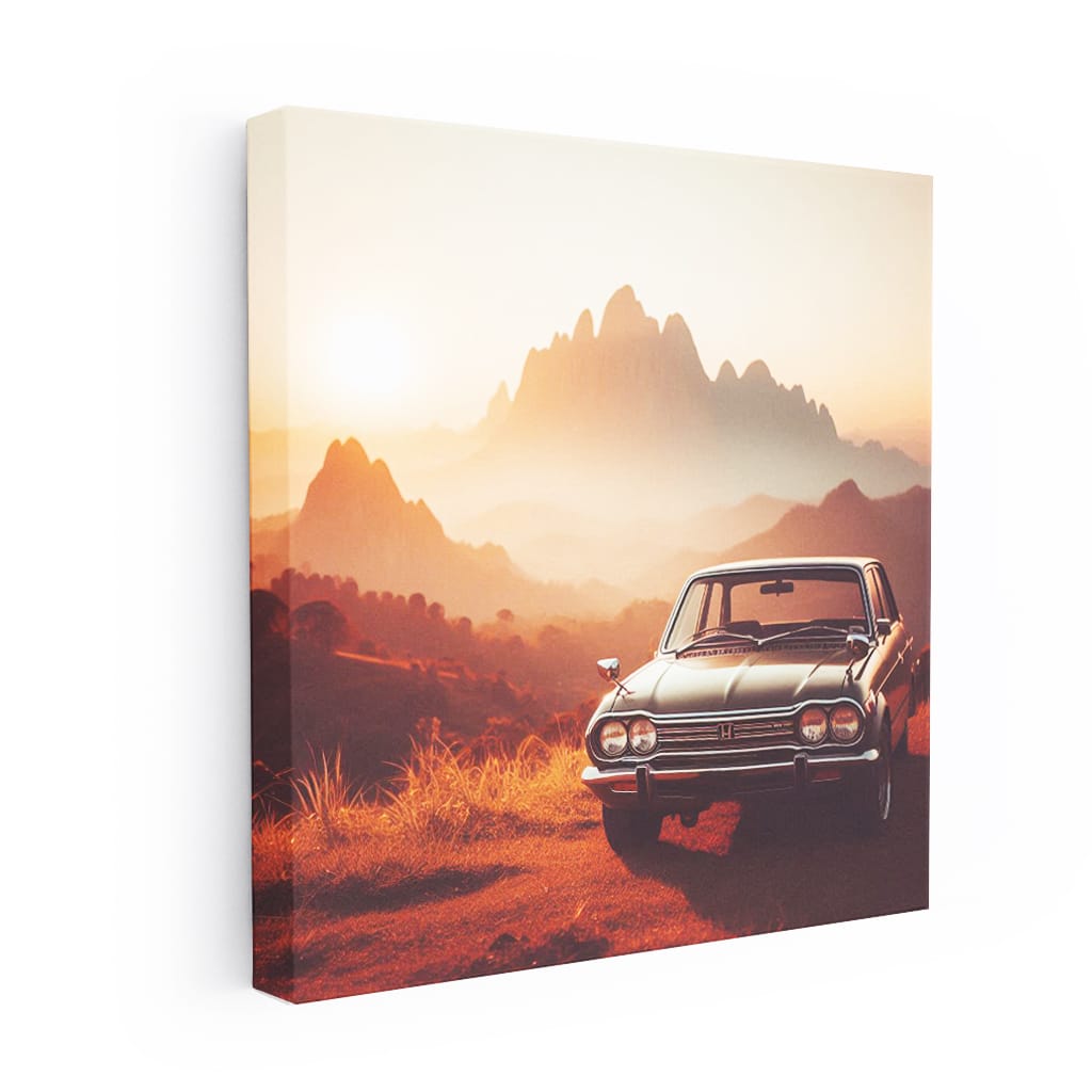 Vintage Honda Mountain Ride - Nostalgic Adventure Awaits
