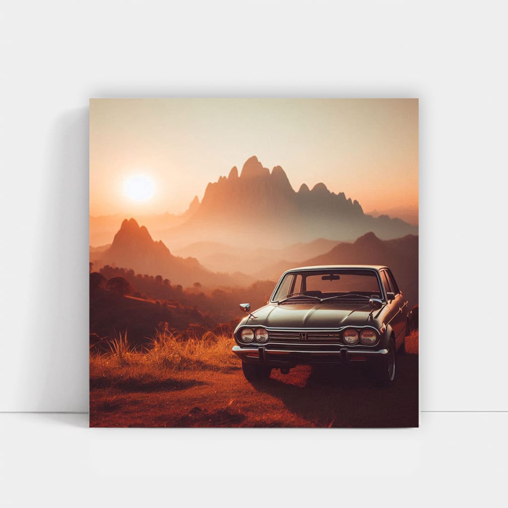 Vintage Honda Mountain Ride - Nostalgic Adventure Awaits