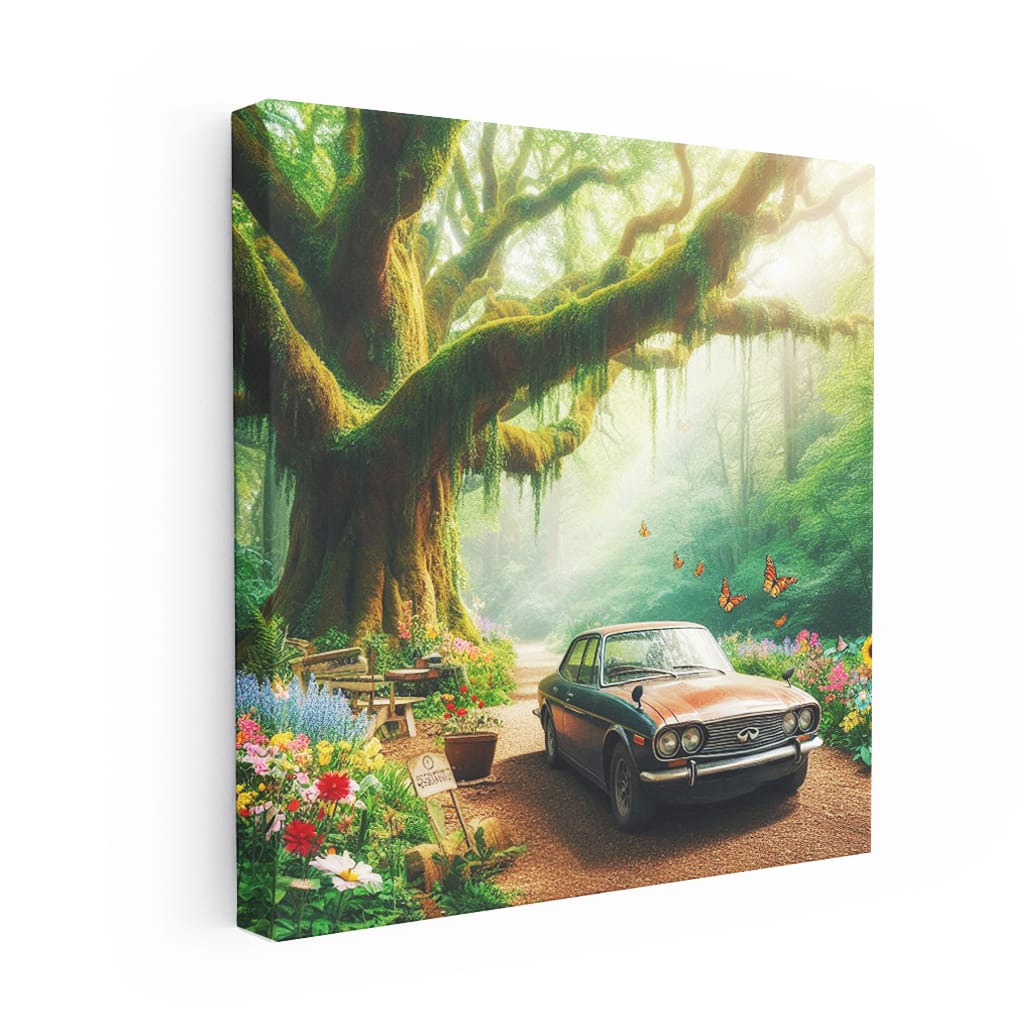 Vintage Infiniti Retro - Timeless Nature-Inspired Elegance